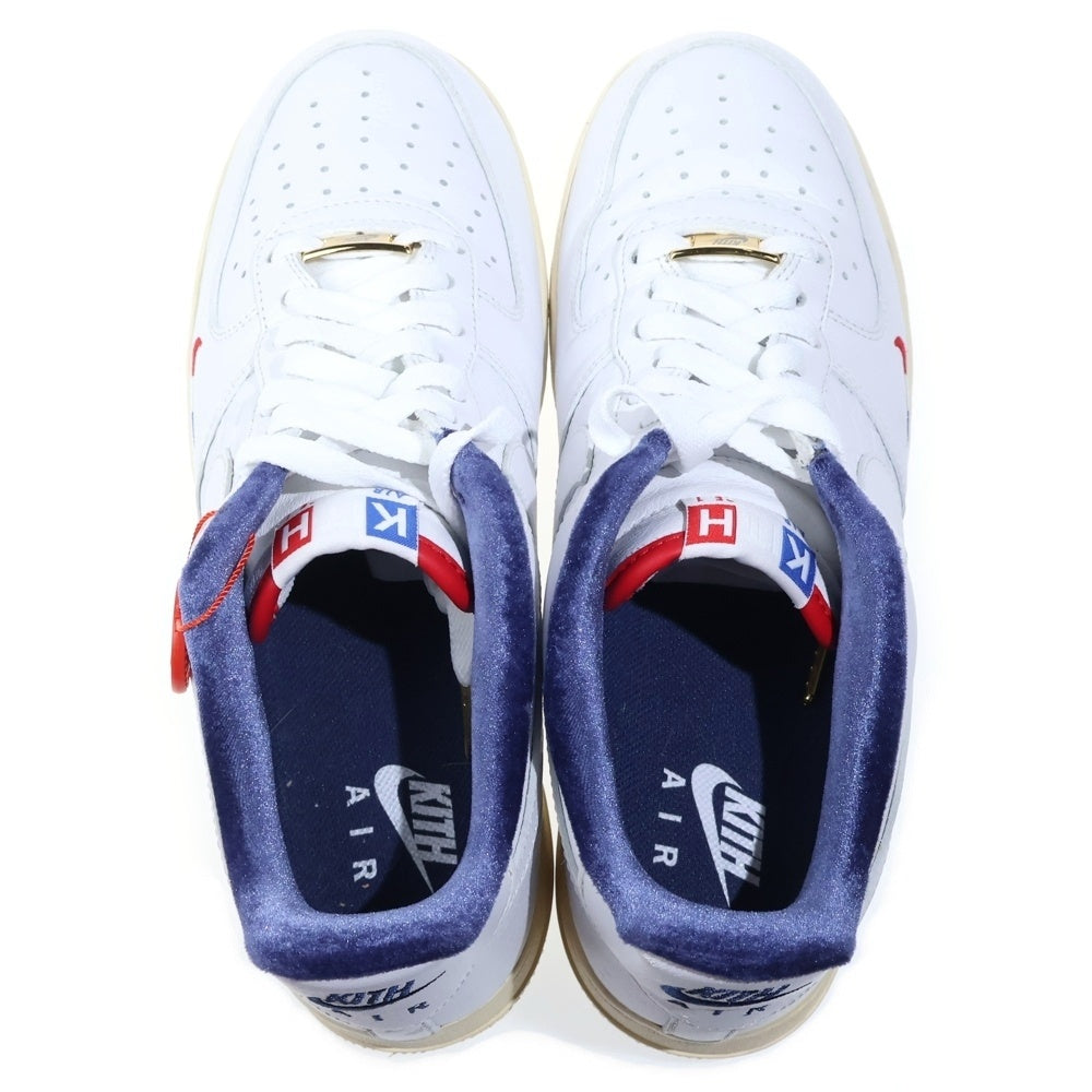NIKE(ナイキ) ×KITH AIR FORCE 1 LOW FRANCE CZ7927-100 エアフォース 1 ロー フランス ローカットスニーカー ホワイト US10/28cm