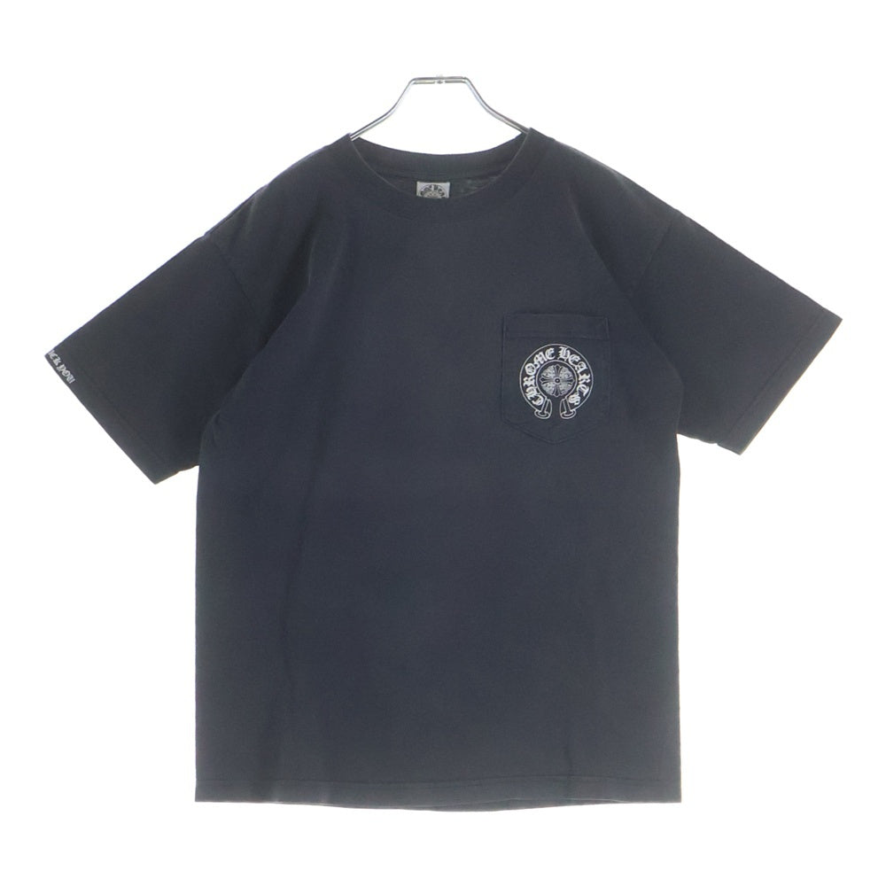 CHROME HEARTS(クロムハーツ) OLD バックセメタリープリント 半袖ポケットTシャツ カットソー ブラック