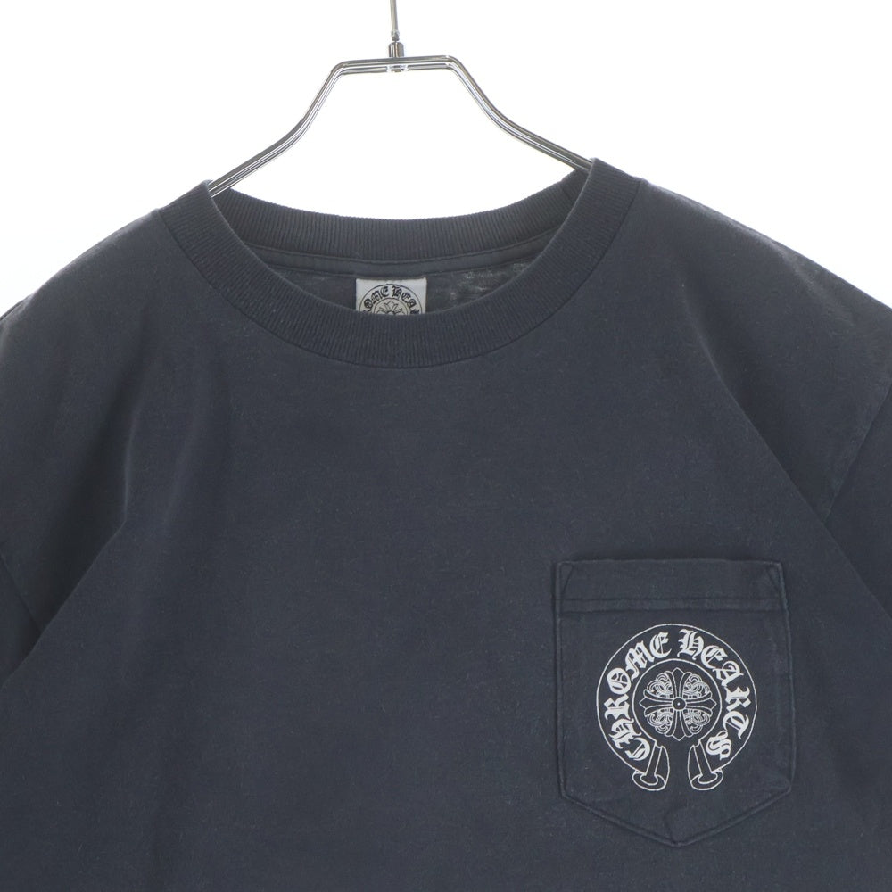 CHROME HEARTS(クロムハーツ) OLD バックセメタリープリント 半袖ポケットTシャツ カットソー ブラック
