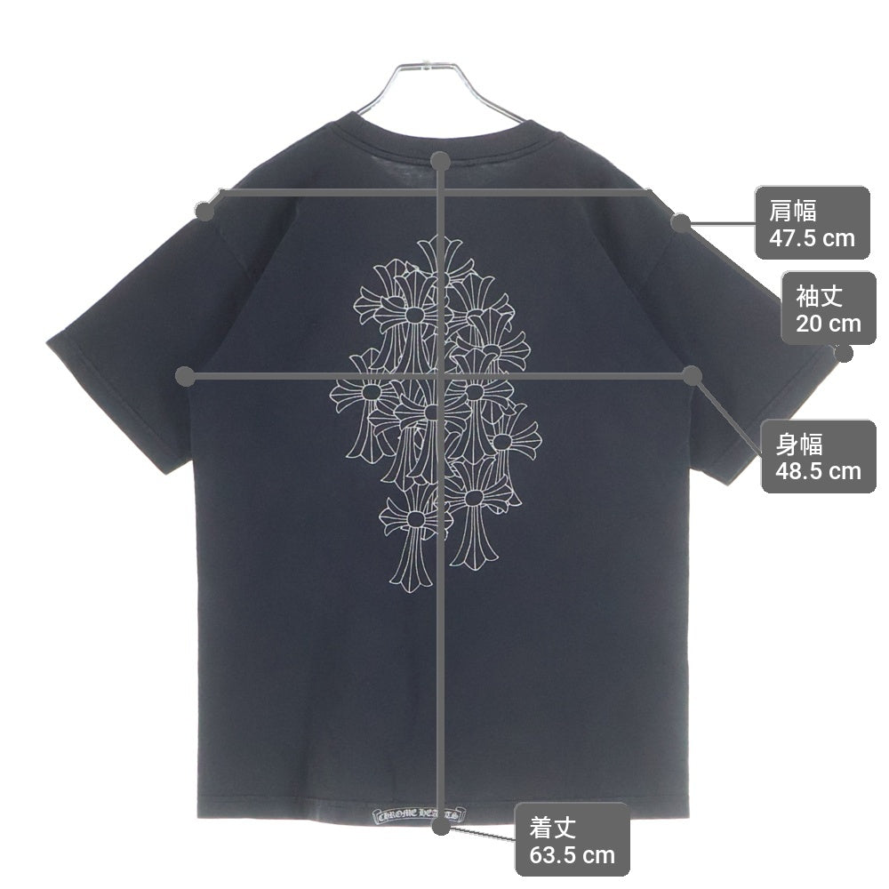 CHROME HEARTS(クロムハーツ) OLD バックセメタリープリント 半袖ポケットTシャツ カットソー ブラック