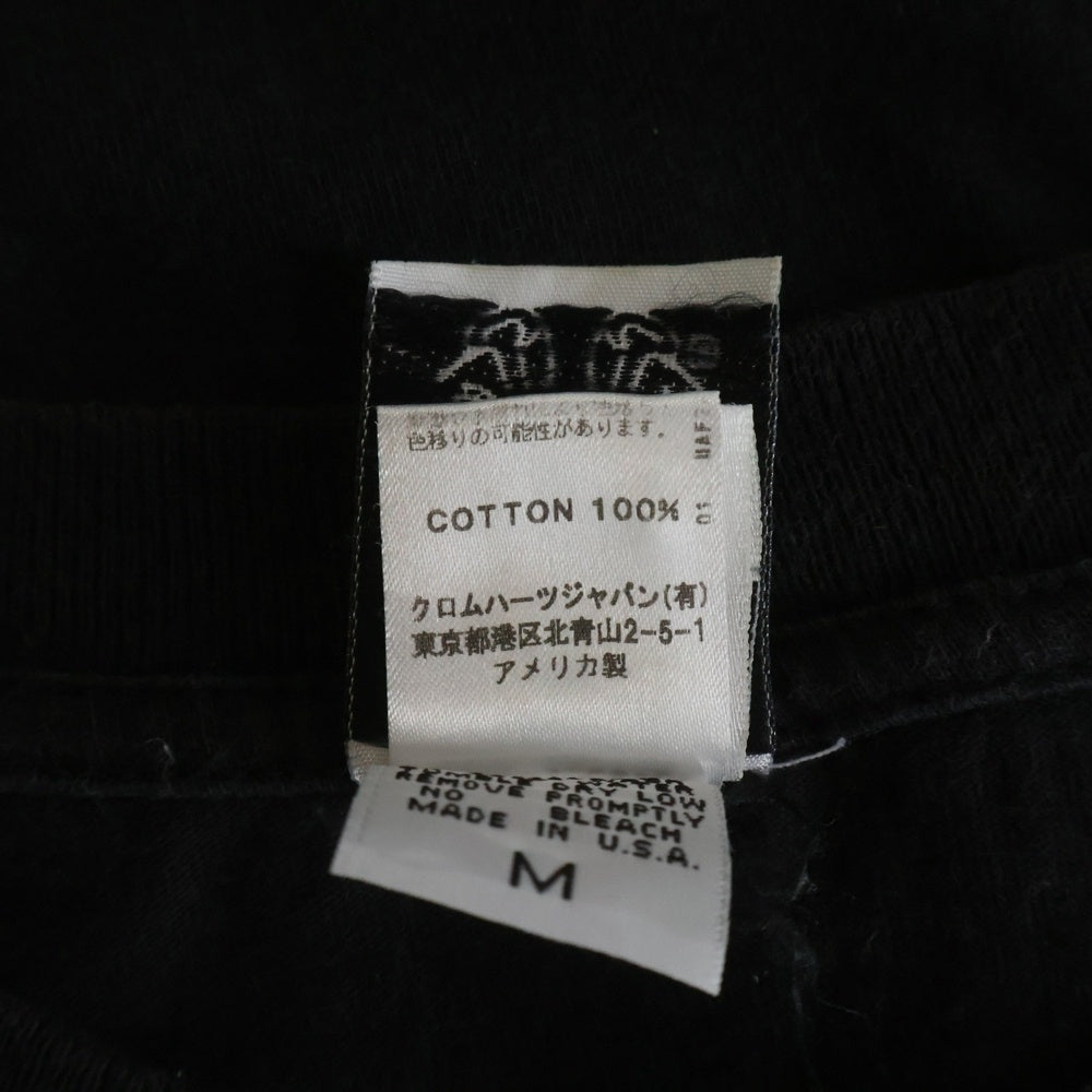 CHROME HEARTS(クロムハーツ) OLD OLD バックホースシュー 胸ポケット 半袖Tシャツ カットソー ブラック/レッド