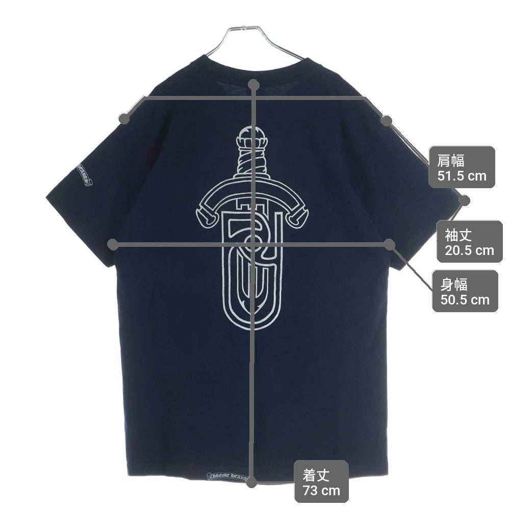 CHROME HEARTS(クロムハーツ) ×UNITED ARROWS OLD DAGGER TEE ユナイテッドアローズ オールド ダガー 半袖Tシャツ カットソー ネイビー