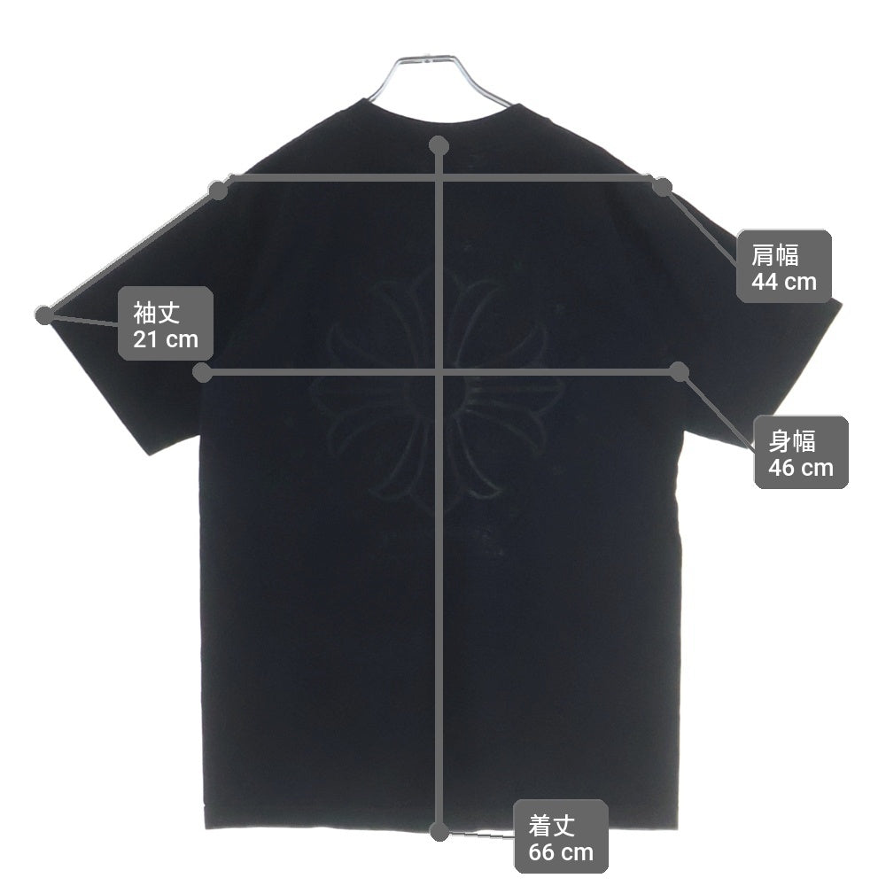 CHROME HEARTS(クロムハーツ) OLD 胸ポケット バックCHプラス 半袖Tシャツ ブラック