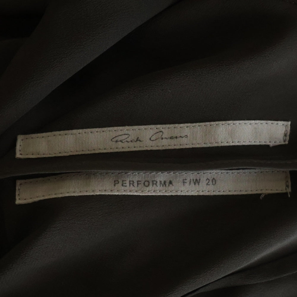 Rick Owens(リックオウエンス) PERFORMA BODYBAG RP20F2520-CC バウハウス ラリー フライト ジャンプスーツ グレー