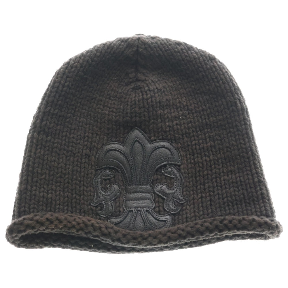 CHROME HEARTS(クロムハーツ) BS FLARE BEANIE BSフレアパッチ付きコットンビーニー帽子