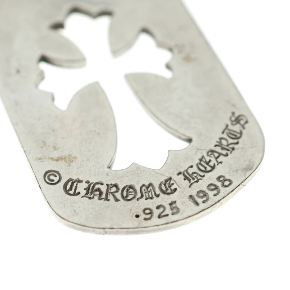 CHROME HEARTS(クロムハーツ) D TAG LRG CO CRS カットアウトクロス ラージドッグタグネックレストップ