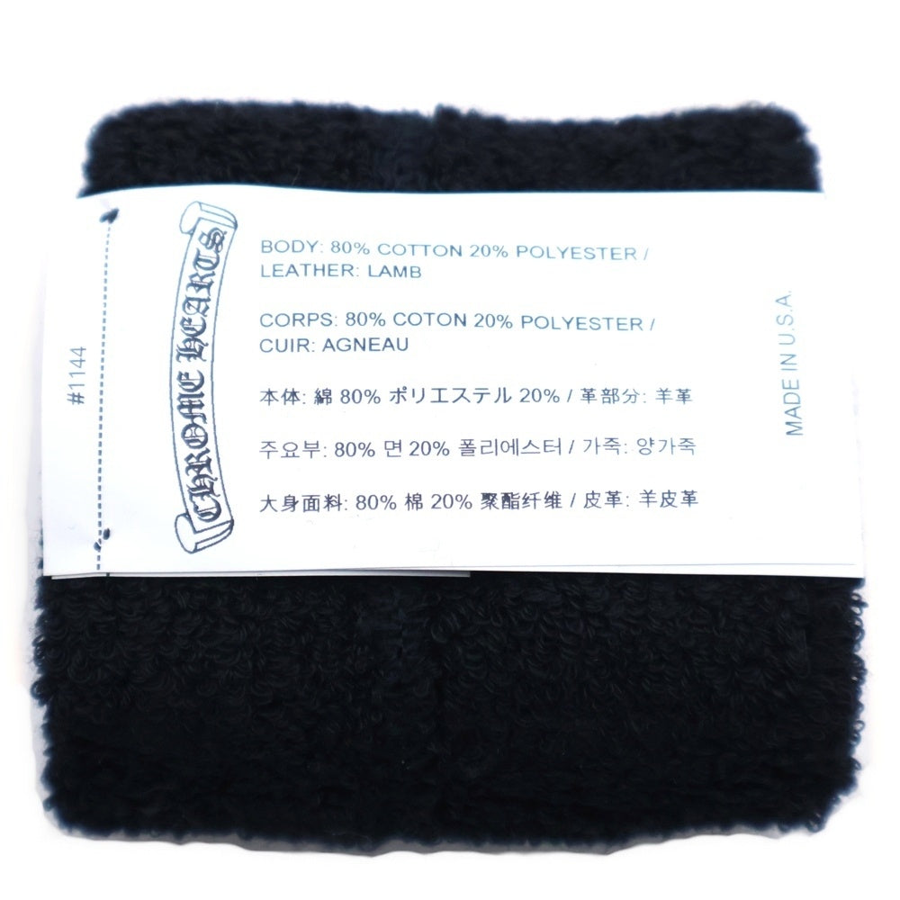 CHROME HEARTS(クロムハーツ) SWEATBAND WRIST オンライン限定パテントクロスパッチリストバンド