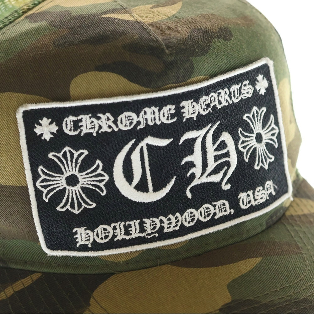 CHROME HEARTS(クロムハーツ) TRUCKER CAP トラッカーキャップ CHパッチクロスボール付カモフラメッシュ帽子
