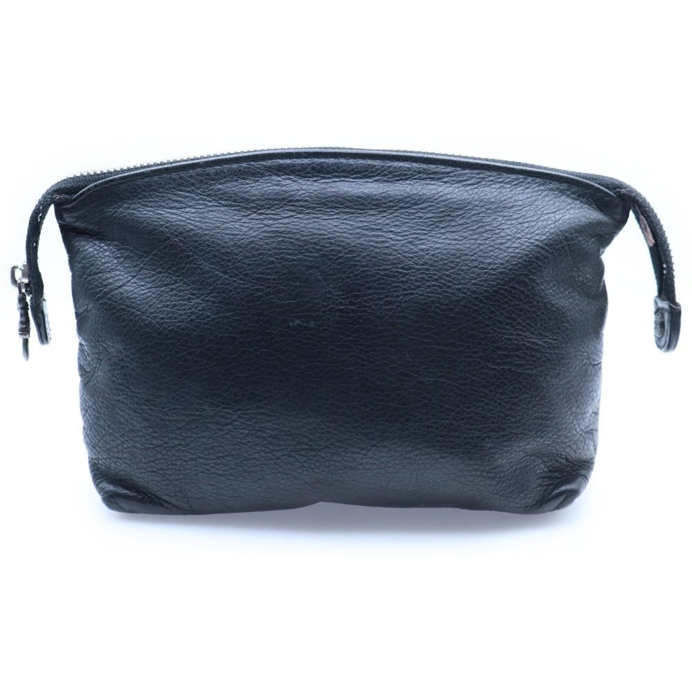CHROME HEARTS(クロムハーツ) COSMETIC POUCH CHプラスパッチレザーコスメポーチ レディース