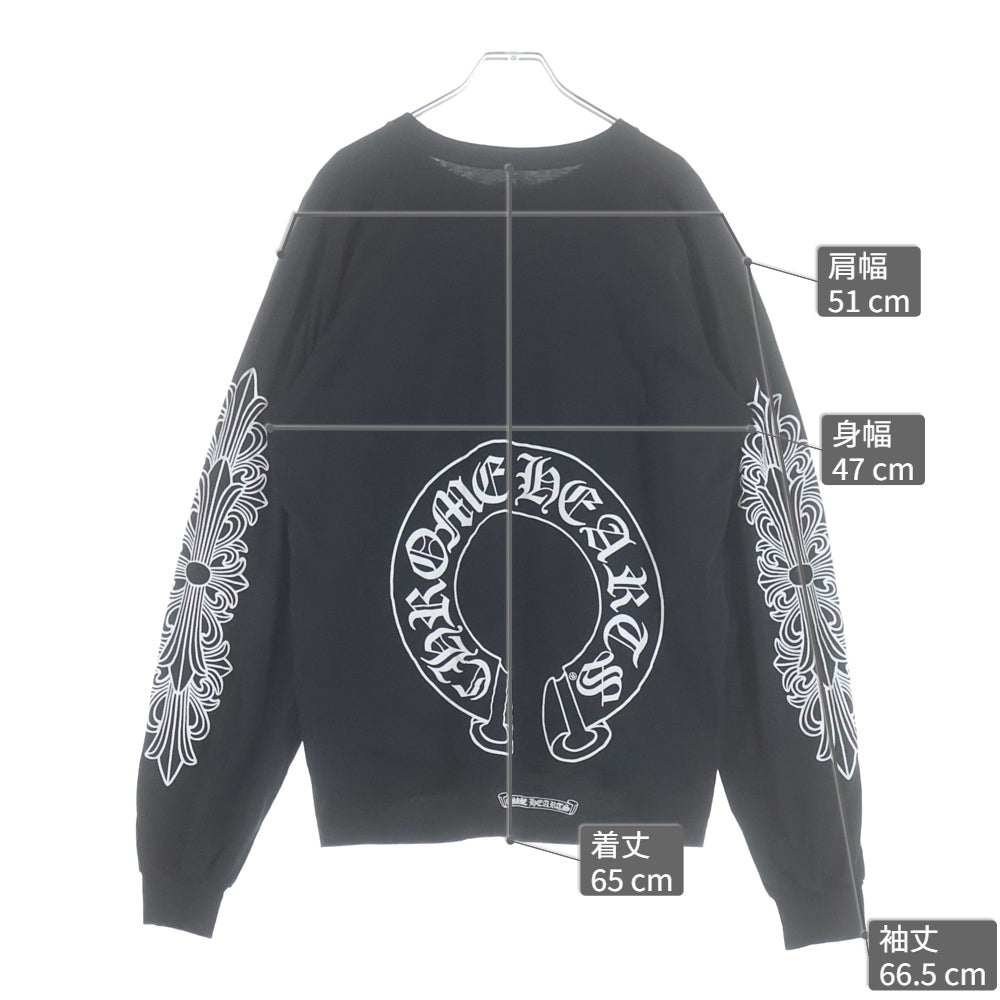 CHROME HEARTS(クロムハーツ) CH L S 1 袖フローラルプリント長袖カットソー
