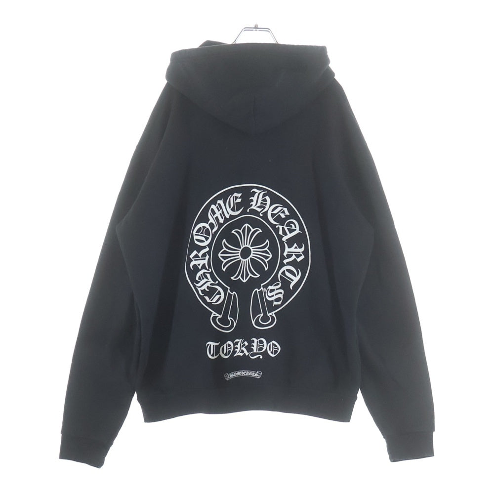 CHROME HEARTS(クロムハーツ) SWTSHRT HD ZIP LTD 東京限定バックホースシュープリントジップアップパーカー