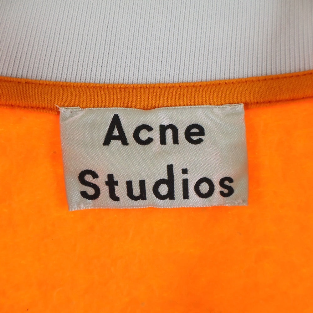 Acne Studios(アクネ ストゥディオズ) Logo Neck SweatShirt FN-MN-SWEA000080 ネック ロゴ スウェット オレンジ