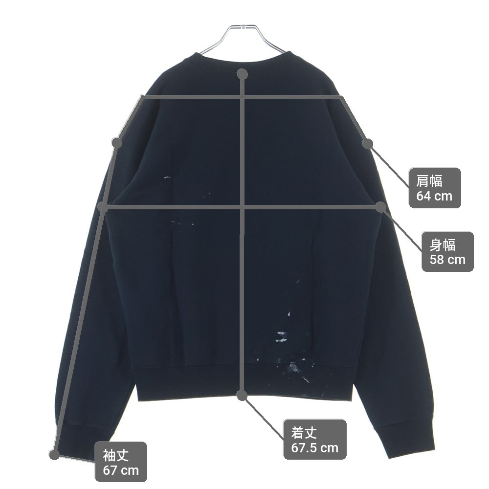 DIOR(ディオール) CACTUS JACK TRAVIS SCOTT 283J679A0531 カクタスジャック ペイント加工スウェット トレーナー ネイビー