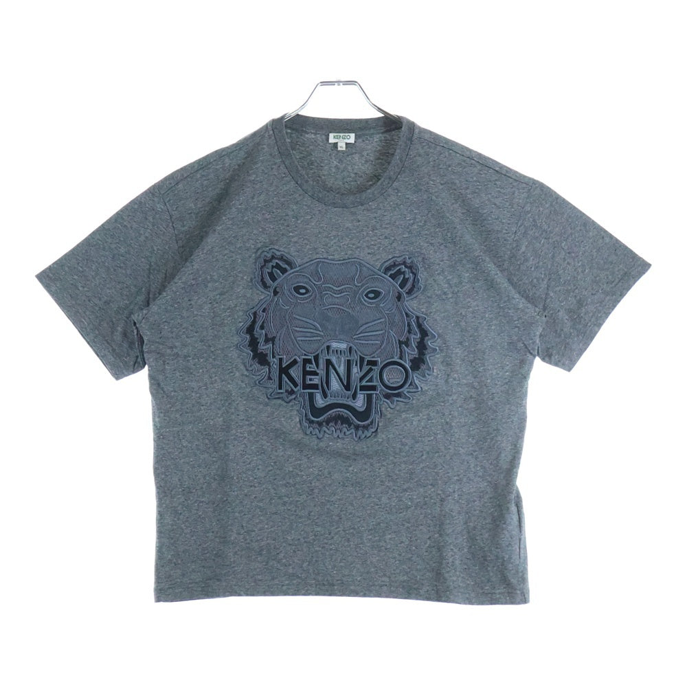 KENZO(ケンゾー) Tiger 刺繍 Tシャツ 半袖カットソー グレー