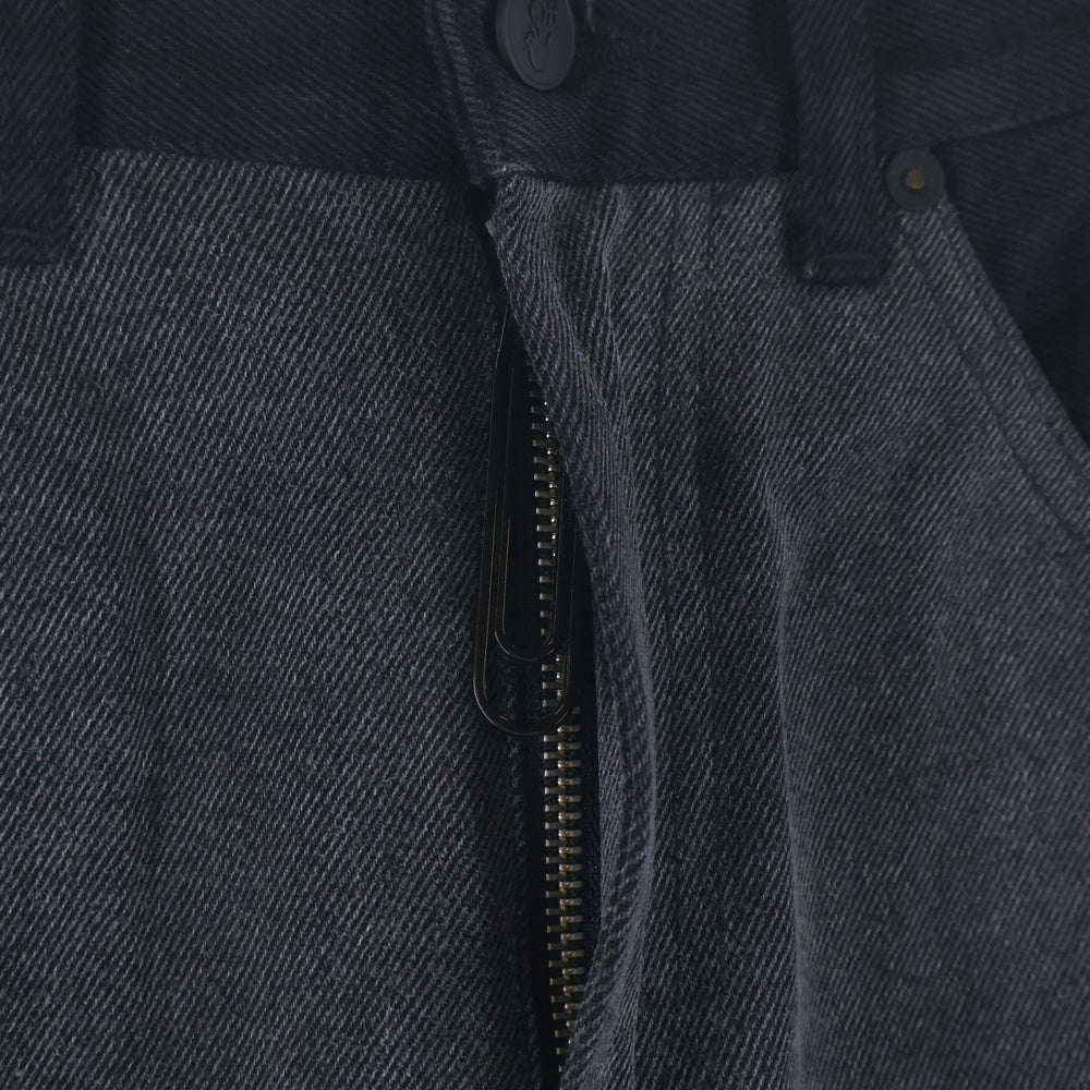 OFF-WHITE(オフホワイト) Denim Program OMYA083E20DEN001 再構築 ダブルニー デニムパンツ ブラック