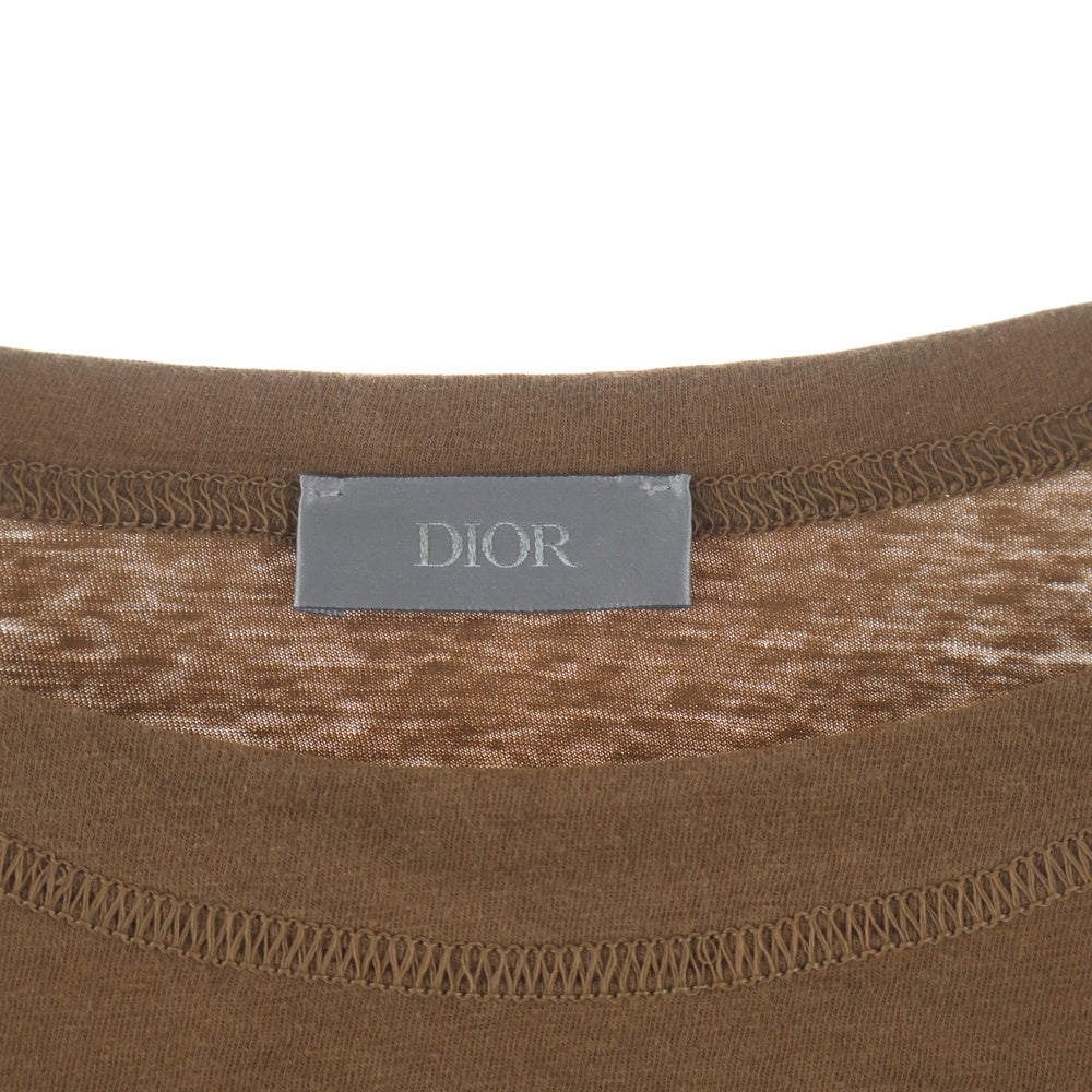 DIOR(ディオール) 22AW カクタスジャック トラヴィス・スコット オーバーサイズ Tシャツ 半袖カットソー ブラウン