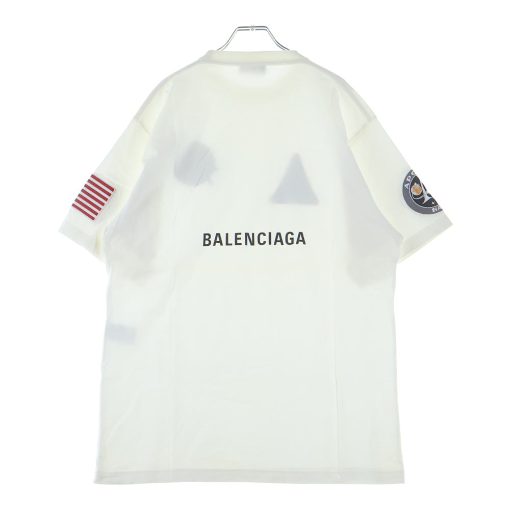 BALENCIAGA(バレンシアガ) 21AW NASA SPACE ナサ スペース パッチ 半袖Tシャツ カットソー ホワイト 651795 TKVD7