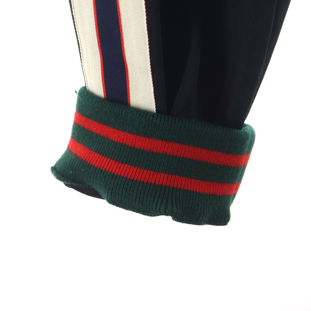GUCCI(グッチ) 17AW GGサイドラインテクニカル トラックパンツ ブラック