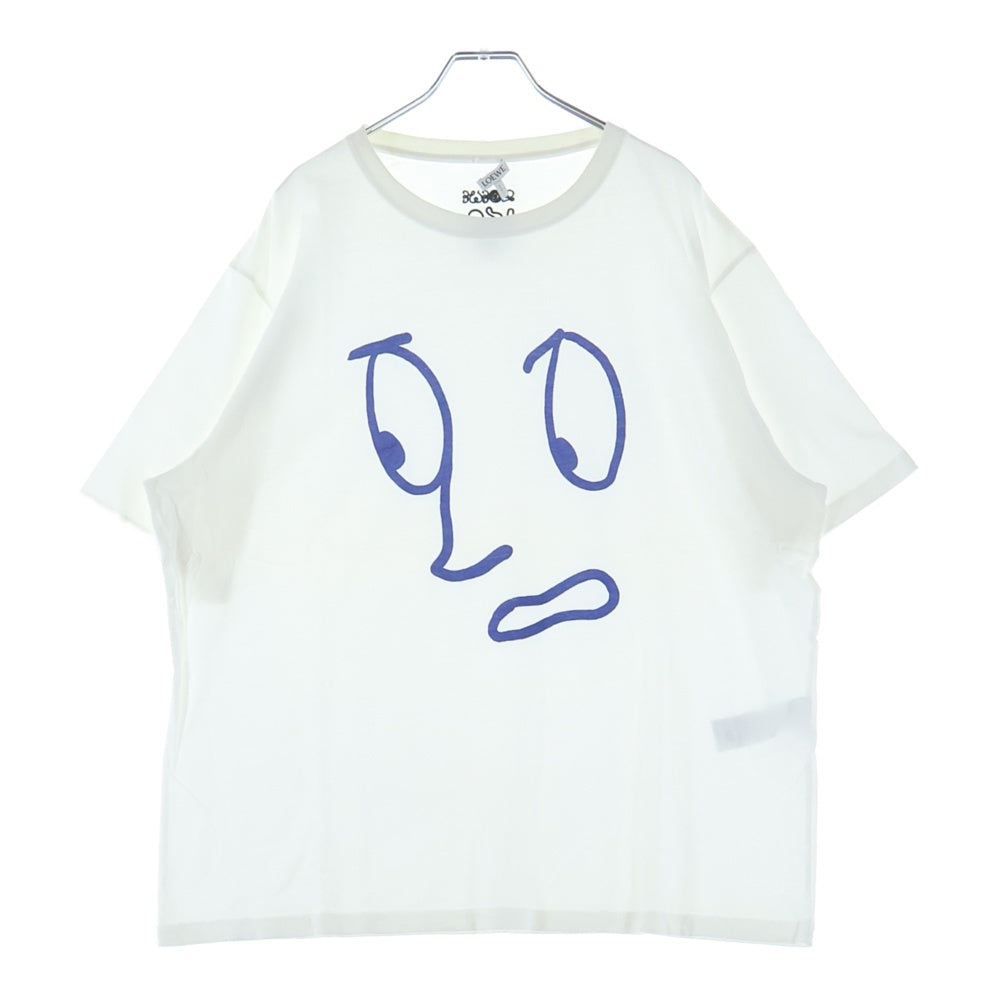 LOEWE(ロエベ) Face Print TEE H664Y22J12 プリント Tシャツ 半袖カットソー ホワイト