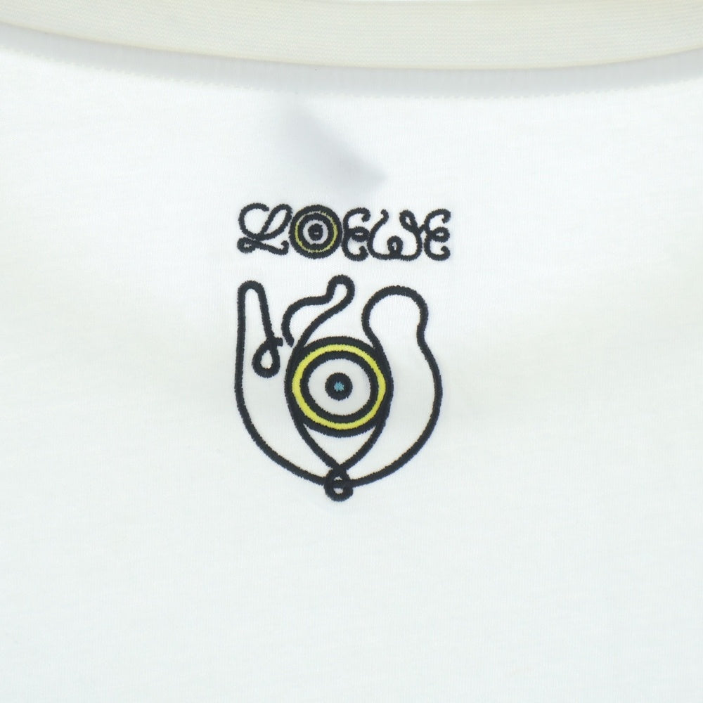 LOEWE(ロエベ) Face Print TEE H664Y22J12 プリント Tシャツ 半袖カットソー ホワイト
