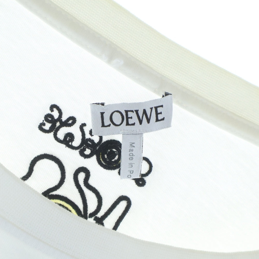 LOEWE(ロエベ) Face Print TEE H664Y22J12 プリント Tシャツ 半袖カットソー ホワイト