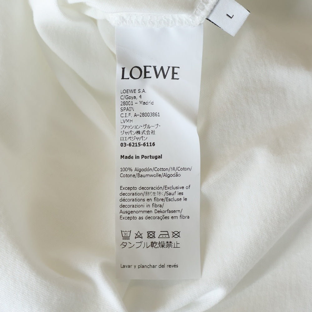 LOEWE(ロエベ) Face Print TEE H664Y22J12 プリント Tシャツ 半袖カットソー ホワイト