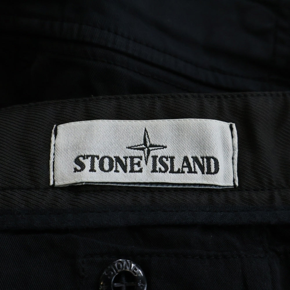 STONE ISLAND(ストーンアイランド) Cotton Cargo Pants 691531310 コットン カーゴ パンツ ブラック