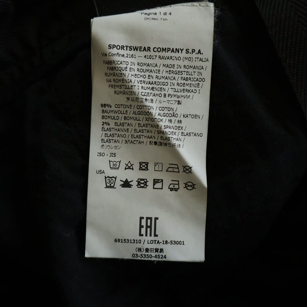STONE ISLAND(ストーンアイランド) Cotton Cargo Pants 691531310 コットン カーゴ パンツ ブラック