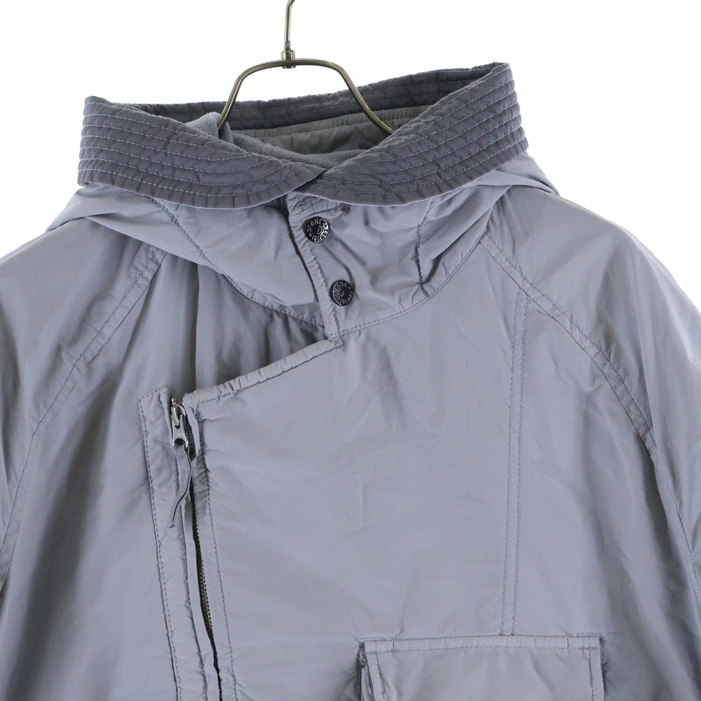 STONE ISLAND(ストーンアイランド) DAVID LIGHT-TC WITH MICROPILE 751541231 ナイロン フーディー ジャケット グレー