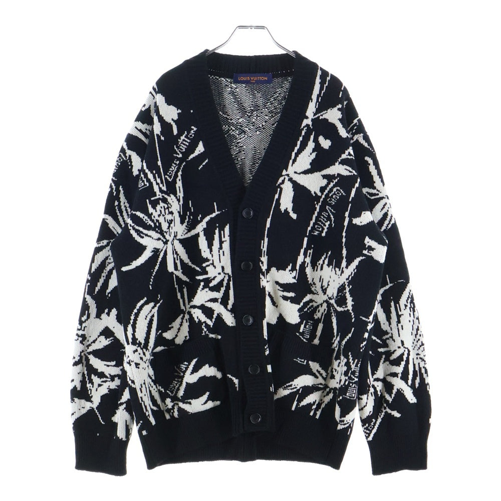 LOUIS VUITTON(ルイヴィトン) 23SS シスルウールジャガードカーディガン ブラック RM231 H56 HON98W