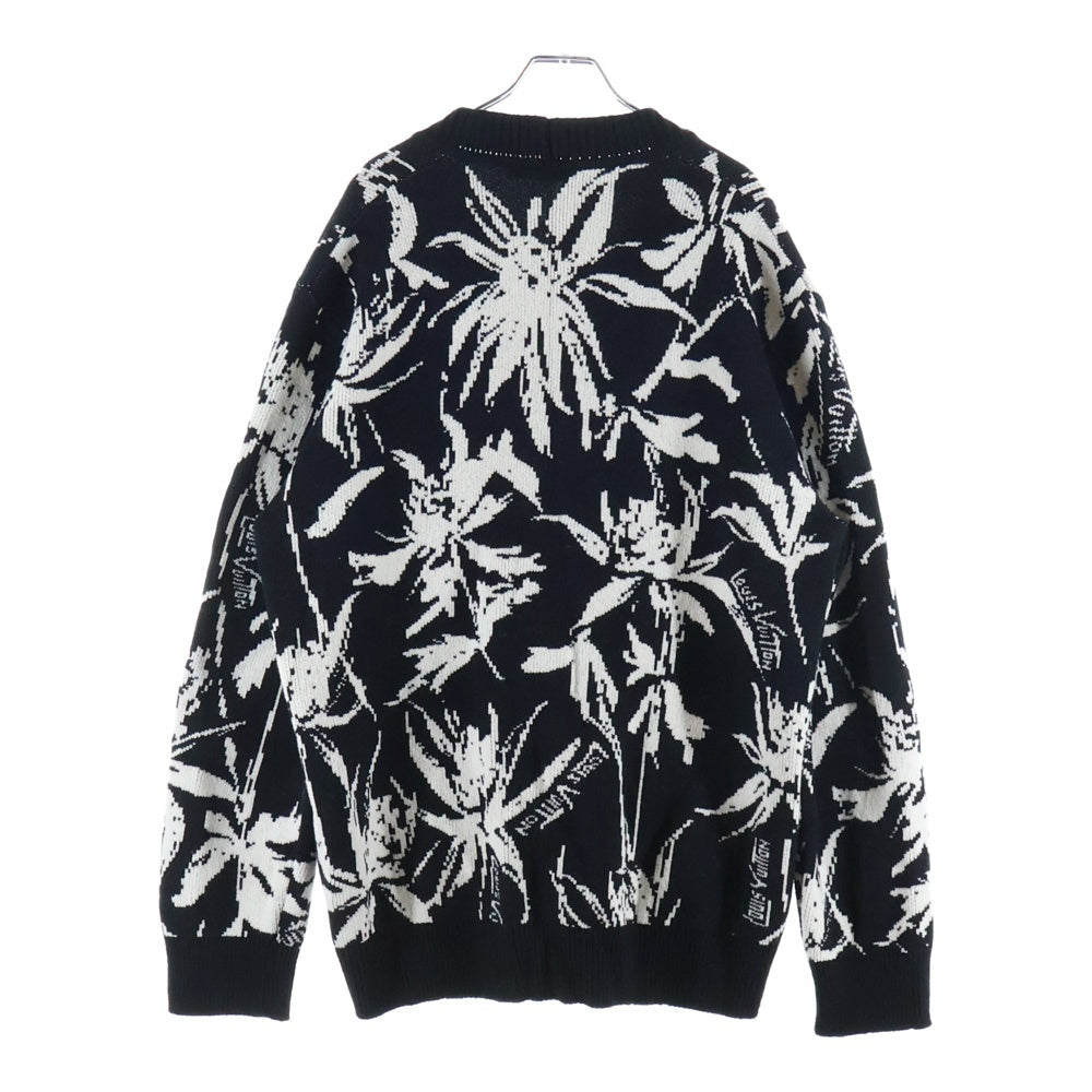 LOUIS VUITTON(ルイヴィトン) 23SS シスルウールジャガードカーディガン ブラック RM231 H56 HON98W