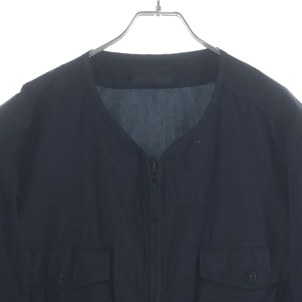 STONE ISLAND(ストーンアイランド) GHOST PIECE 50 Fili Resinata Jacket ナイロンジャケット ブラック 7015406F1