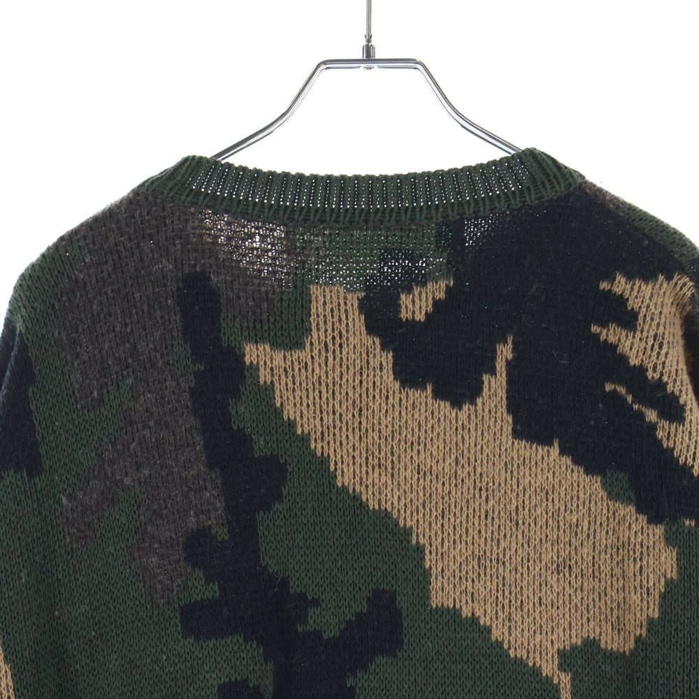 OFF-WHITE(オフホワイト) 18AW CAMOUFLAGE KNIT OMHA056E18A35001 カモフラージュ ニット マルチカラー