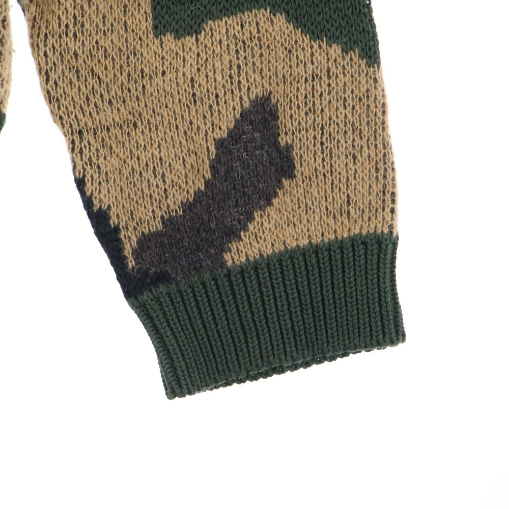 OFF-WHITE(オフホワイト) 18AW CAMOUFLAGE KNIT OMHA056E18A35001 カモフラージュ ニット マルチカラー