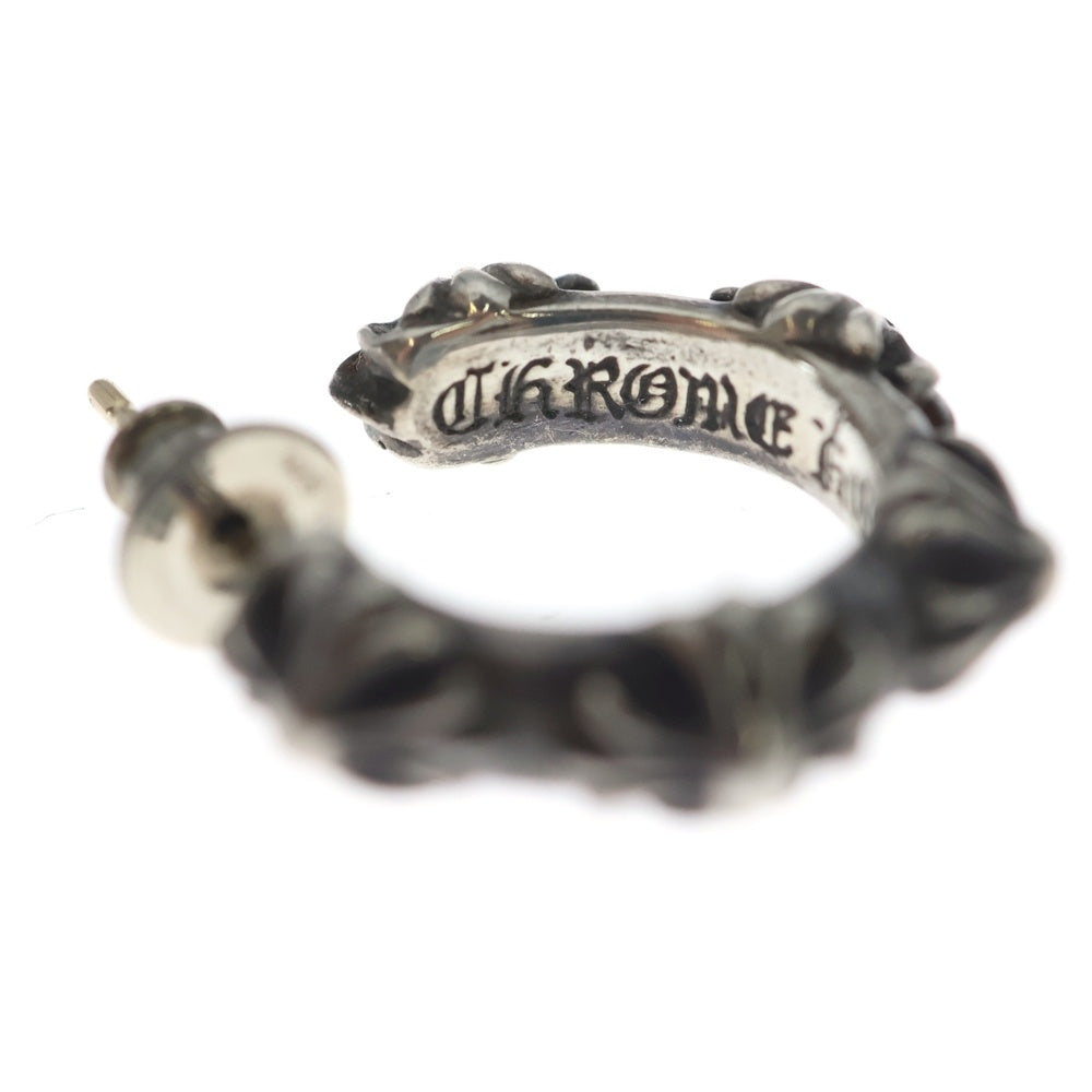 CHROME HEARTS(クロムハーツ) HOOP CROSS クロスバンド フープピアス シルバー BCA100