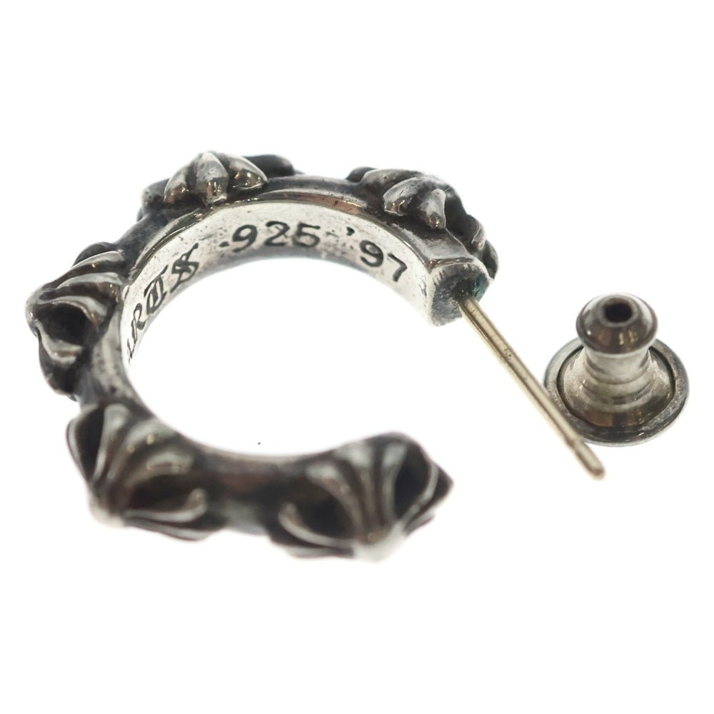 CHROME HEARTS(クロムハーツ) HOOP CROSS クロスバンド フープピアス シルバー BCA100