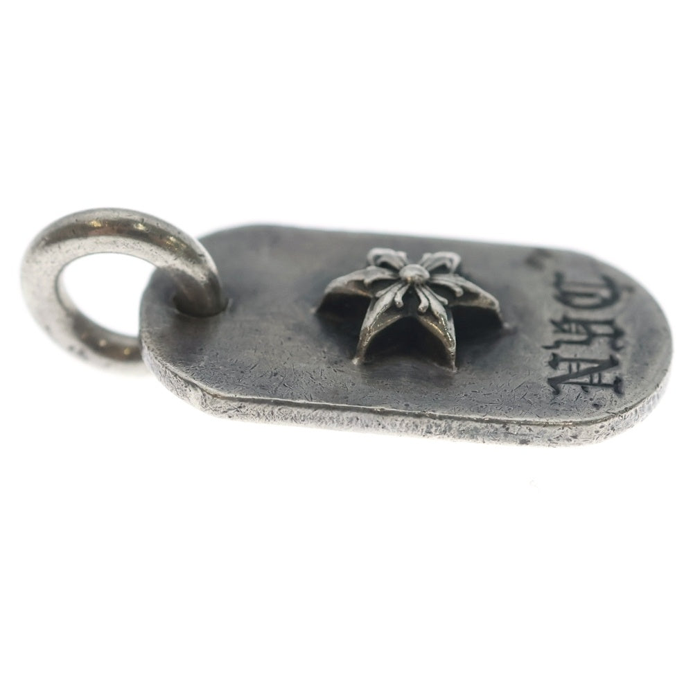 CHROME HEARTS(クロムハーツ) RAISED DOGTAG レイズドドッグタグ NYC限定スターチャームシルバーネックレストップ