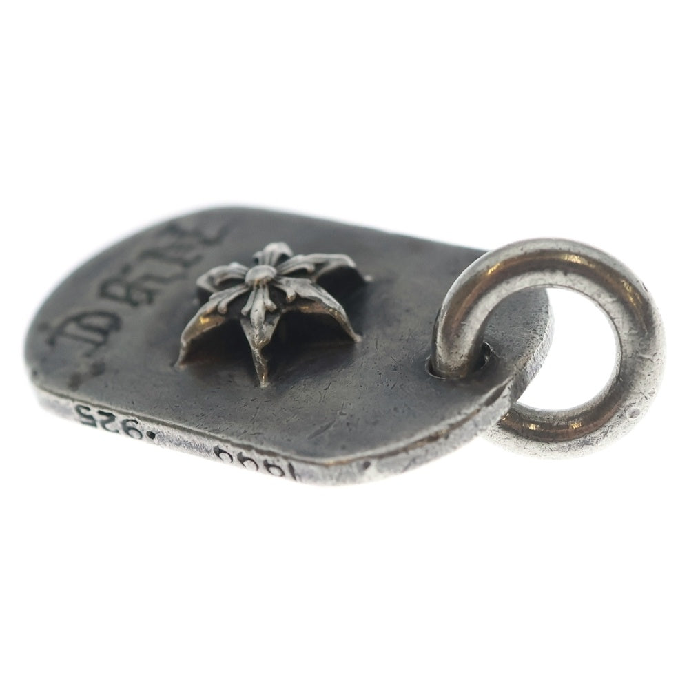 CHROME HEARTS(クロムハーツ) RAISED DOGTAG レイズドドッグタグ NYC限定スターチャームシルバーネックレストップ