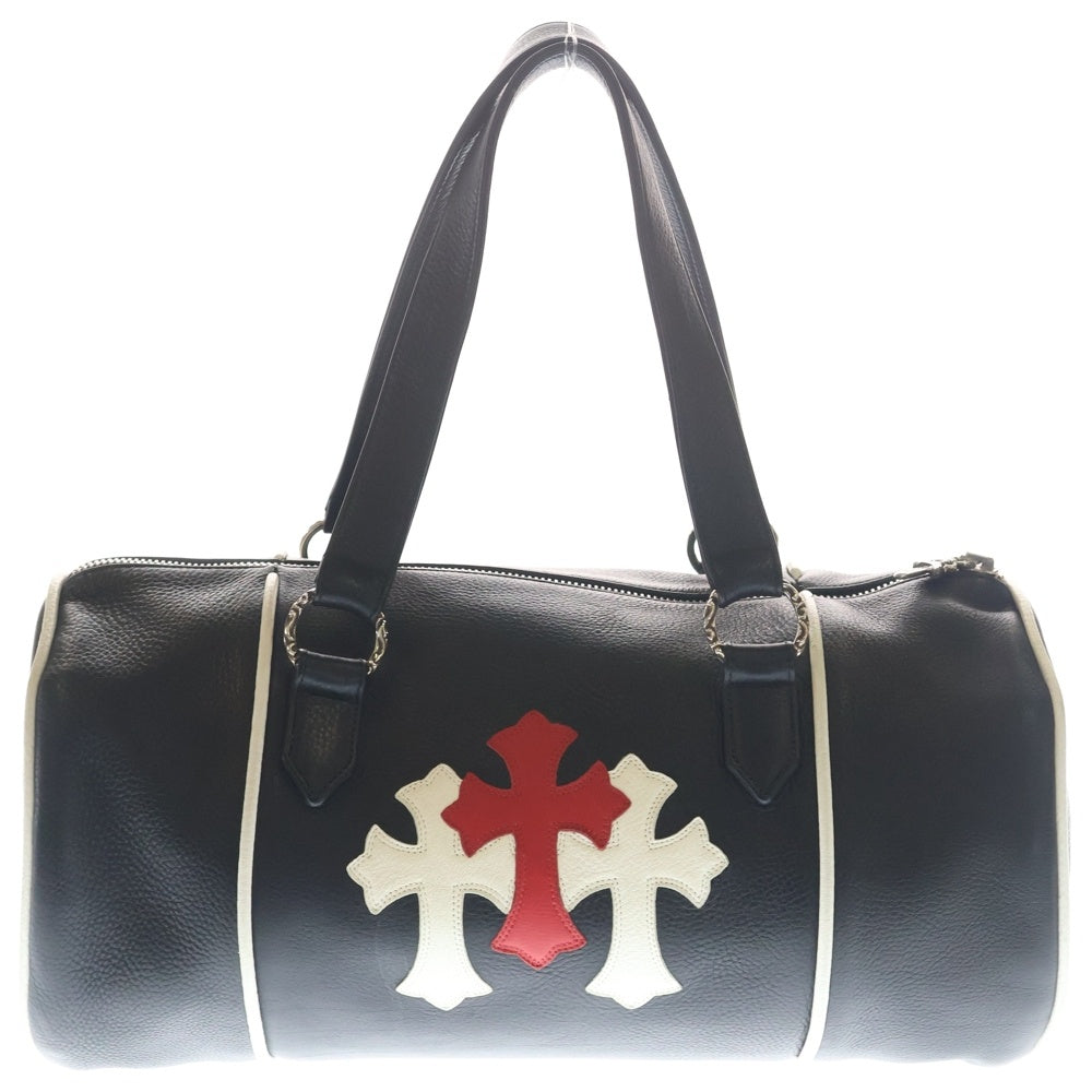 CHROME HEARTS(クロムハーツ) DOMINO CRS PATCH DAFFLE BAG ドミノ クロスパッチ ダッフルバッグ ブラック/ホワイト/レッド