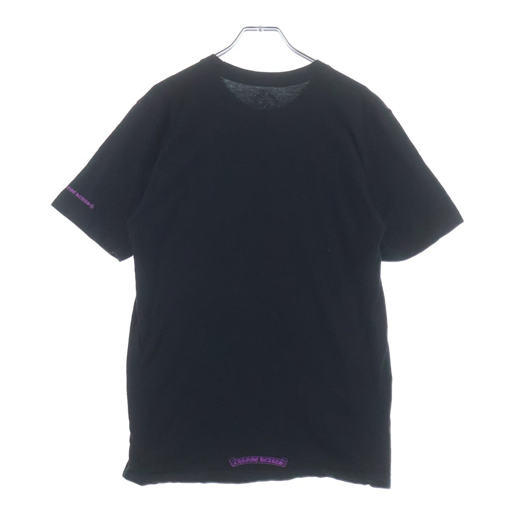 CHROME HEARTS(クロムハーツ) CH T-SHRT 1 ネックロゴTシャツ パープル/ブラック