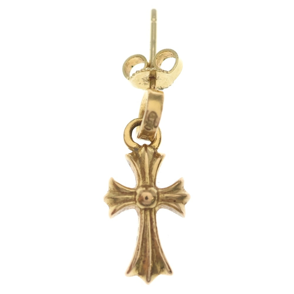 CHROME HEARTS(クロムハーツ) 22K BBY F PPRCHN P DIA ベイビーファットクロス ドロップピアス PAVEダイヤ ゴールド BCA018