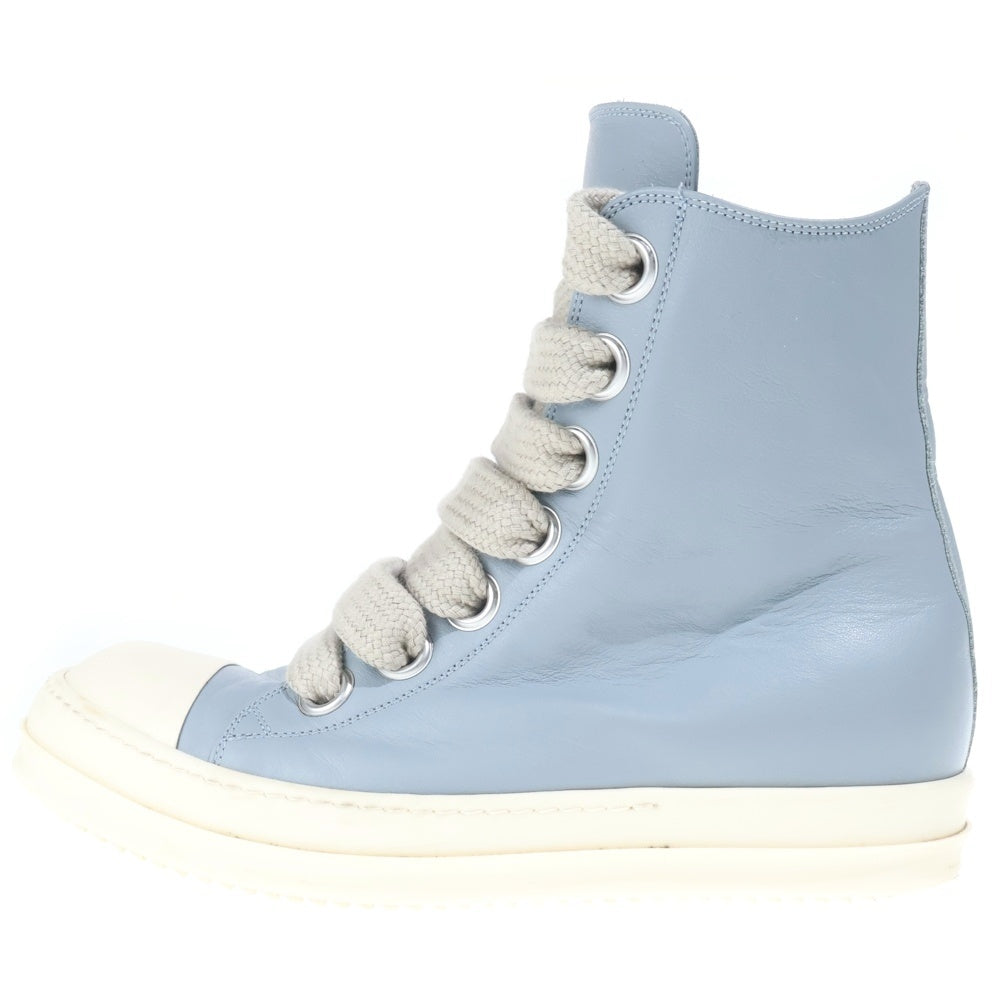 Rick Owens(リックオウエンス) Temple Jumbolace ジャンボレース ハイカット スニーカー ライトブルー