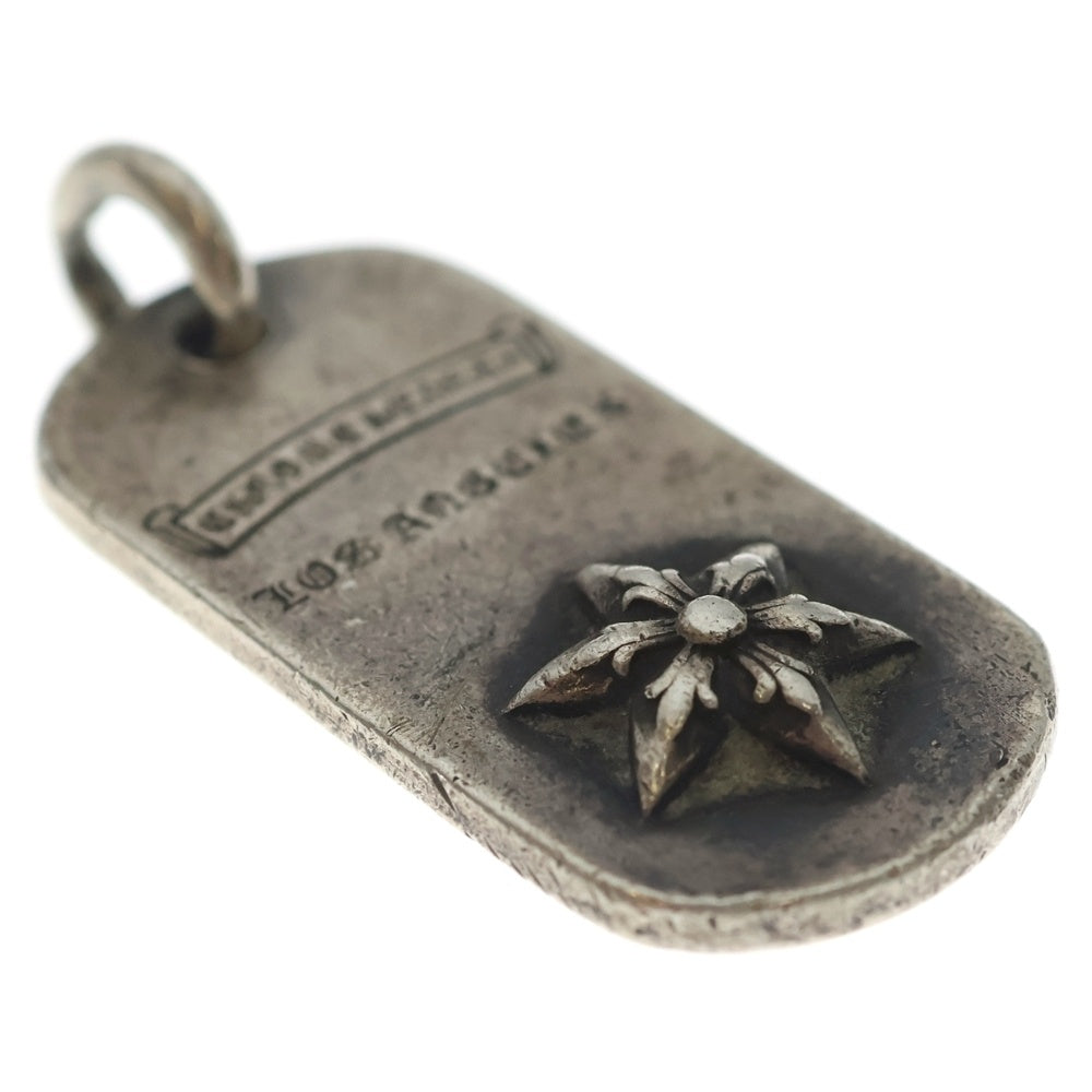 CHROME HEARTS(クロムハーツ) RAISED STAR DOGTAG レイズドスタードッグタグ LA限定 シルバーネックレストップ