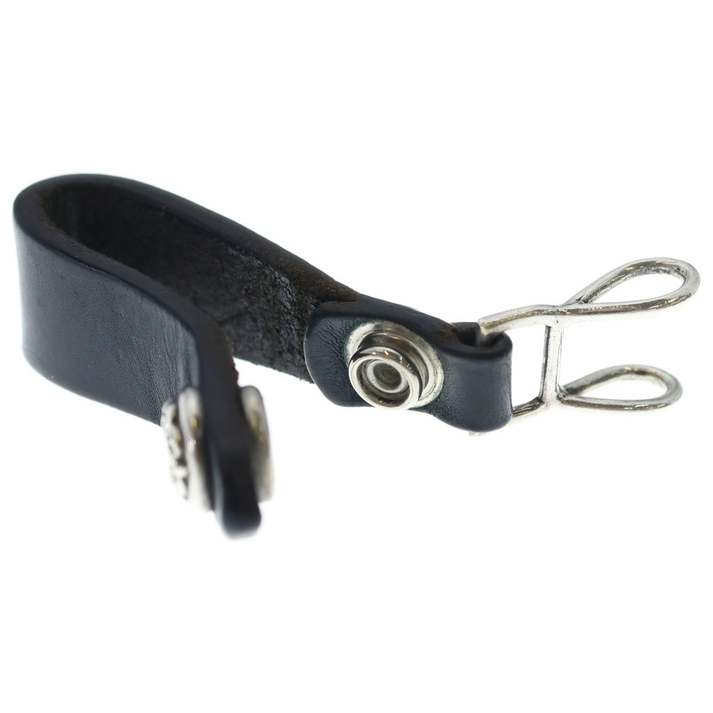 CHROME HEARTS(クロムハーツ) BELT LOOP ケルティックボールボタン レザーベルトループ ブラック