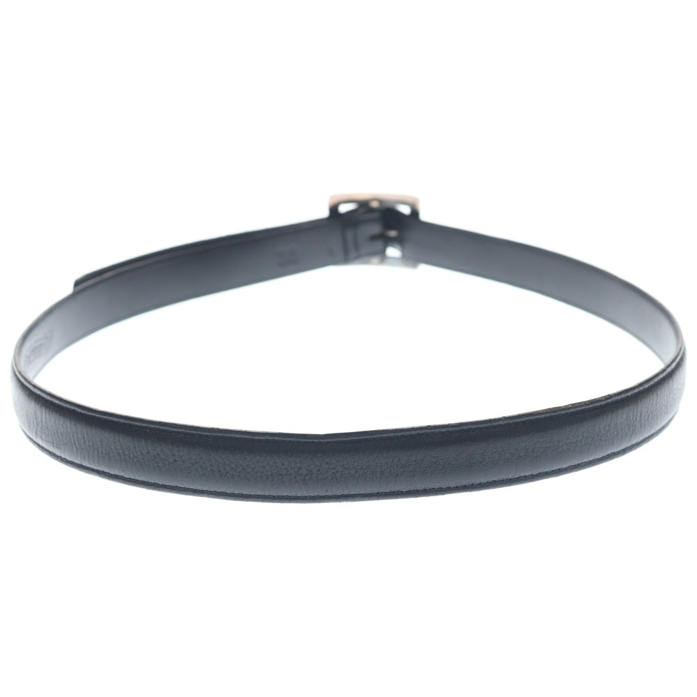 CHROME HEARTS(クロムハーツ) BLT CRSSTL OTJ クロステイルOTJバックル レザーベルト シルバー ブラック