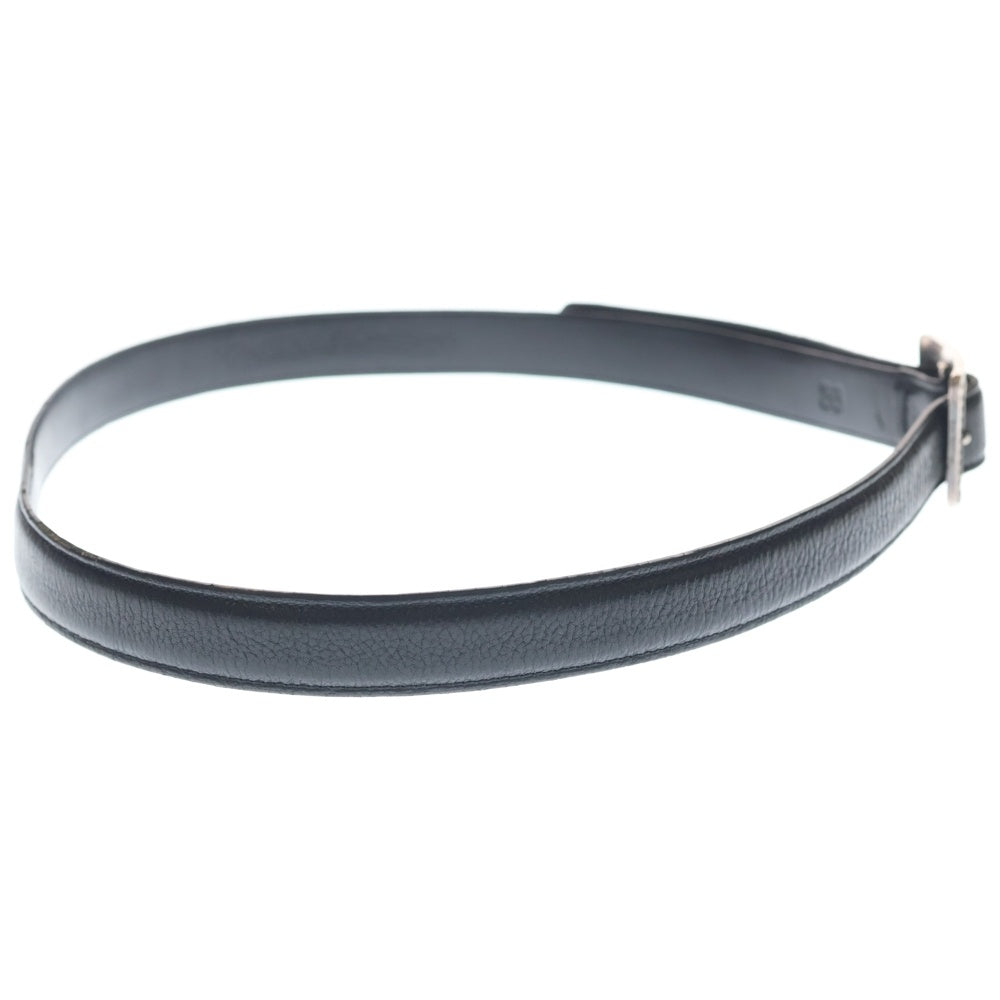 CHROME HEARTS(クロムハーツ) BLT CRSSTL OTJ クロステイルOTJバックル レザーベルト シルバー ブラック