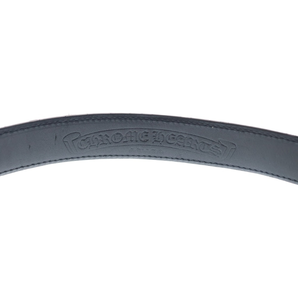 CHROME HEARTS(クロムハーツ) BLT CRSSTL OTJ クロステイルOTJバックル レザーベルト シルバー ブラック