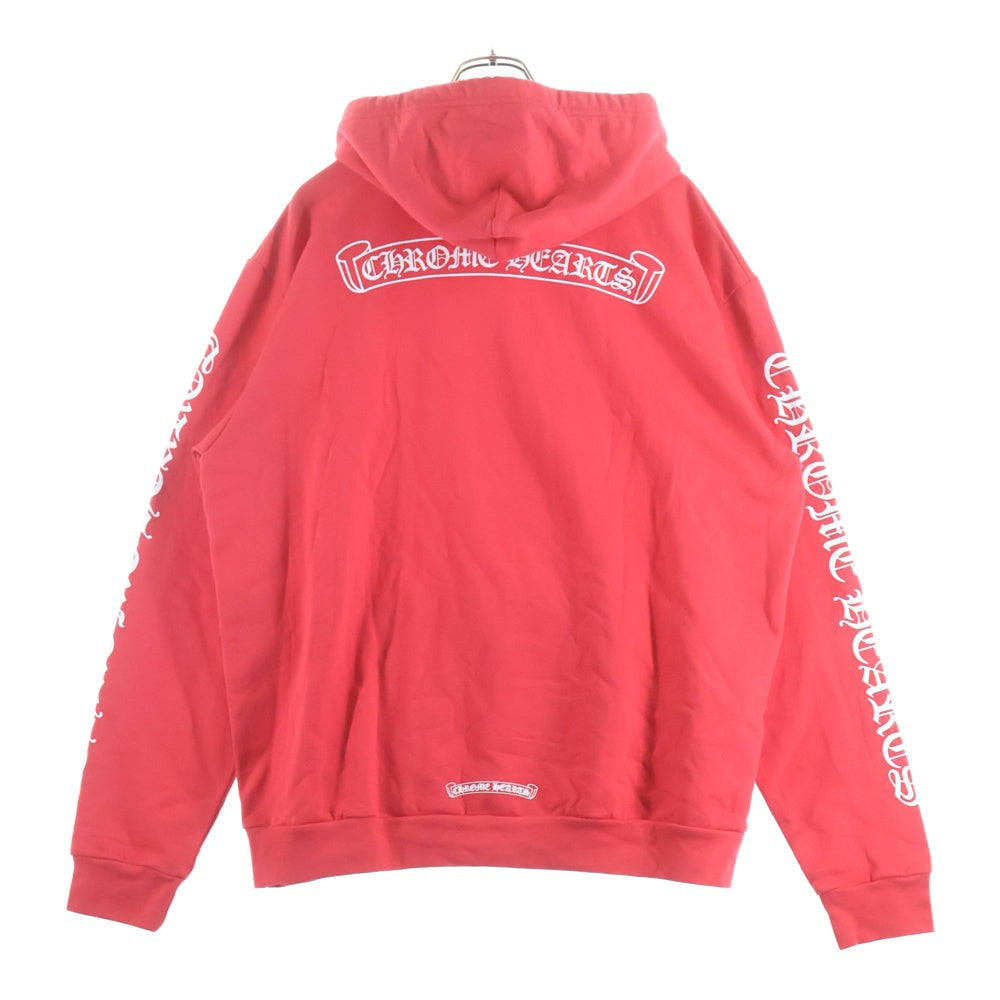 CHROME HEARTS(クロムハーツ) SWTSHRT PLV 英字プリントパーカー レッド