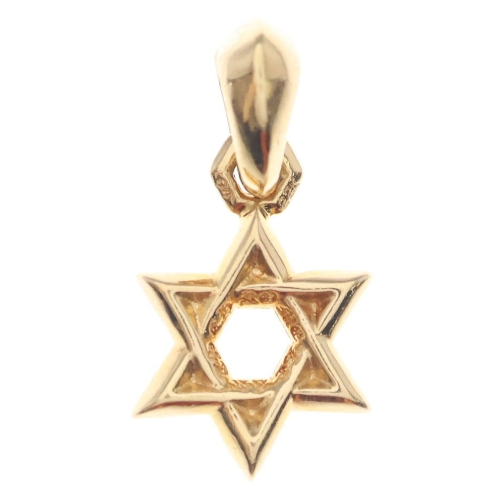 CHROME HEARTS(クロムハーツ) 22K STAR OF DAVID CHARM P D スターオブダビデチャーム PAVEダイヤ ゴールドネックレストップ