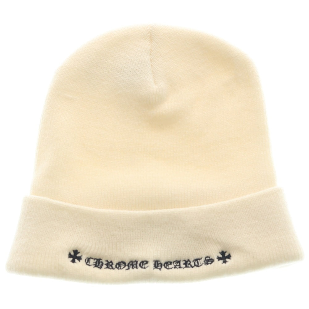 CHROME HEARTS(クロムハーツ) WATCH CAP ワッチキャップ CHプラスビーニーキャップ帽子 ホワイト